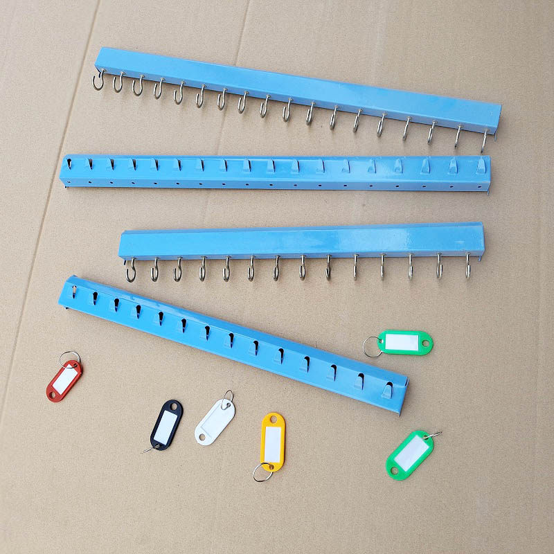 (Exxas)Push-pull key cabinet accessories Key hanging strip Wall-mounted key box Key box Car