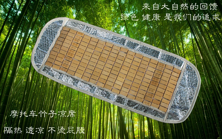 Mùa hè xe điện xe máy ghế bìa pin xe scooter mat ghế tre mat mahjong đệm yên xe dream