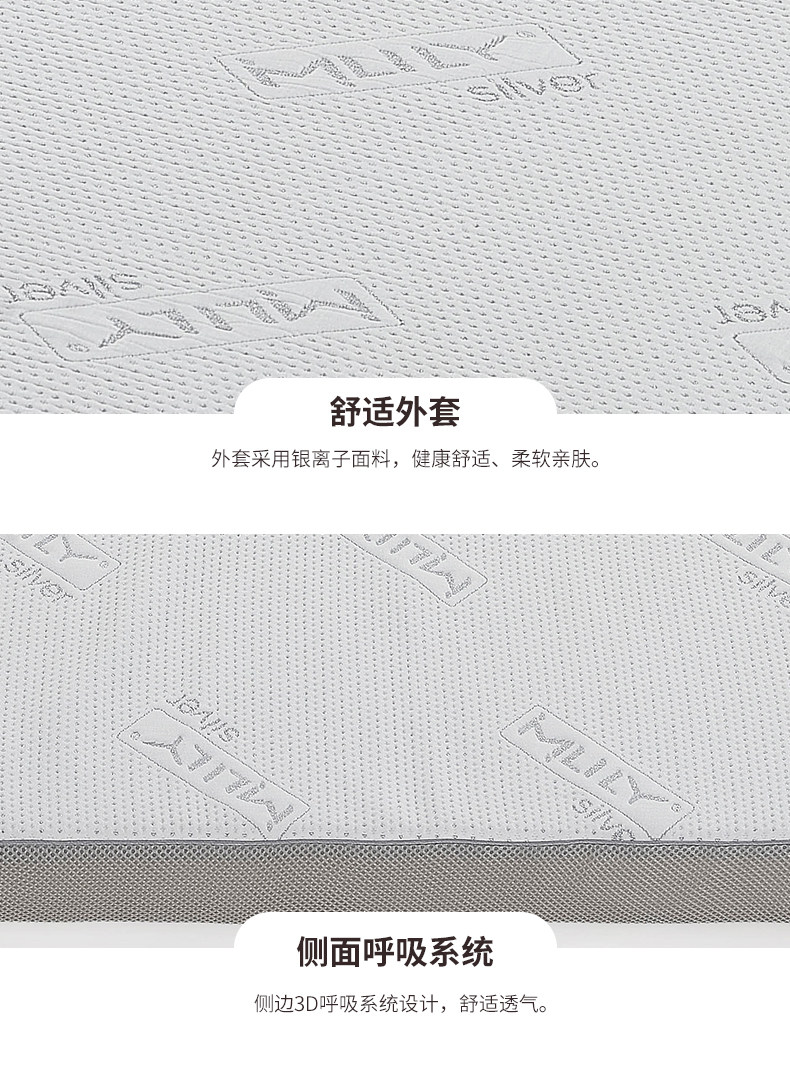 Тюфяк пены памяти 梦百合 舒逸0压简约薄垫  150cm*200cm*7cm居然之家锡沪路1 Mlily