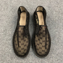 Mens shoes hollow mesh shoes old Beijing breathable mesh shoes Xishan cloth shoes slip-on summer thin casual trendy shoes