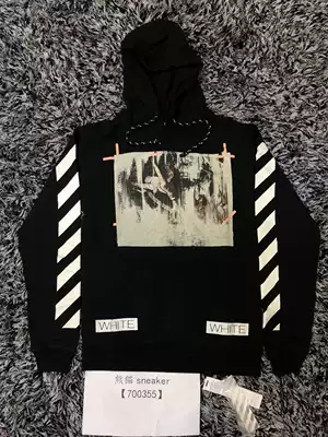 OFF-WHITE C O VIRGIL ABLOH OW ORIGINAL OIL PAINTING DISSOLVING RELIGIOUS PULLOVER SWEATER