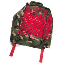 OFF-WHITE C O VIRGIL ABLOH CAMO BADGE RED FLOCKED ARMBAND Embroidered JACKET JACKET