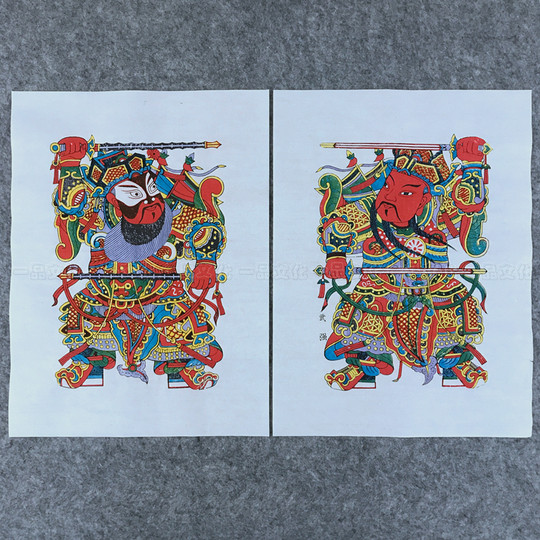 Yipin Wuqiang Authentic New Year Painting Handmade Traditional Door God