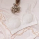 Đồ lót cô gái lưới áo ngực gom lên áo ngực sexy lụa siêu mỏng thoáng khí ngực nhỏ kiểu Pháp cúp tam giác - Áo ngực ren