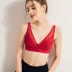 Đồ lót cô gái lưới áo ngực gom lên áo ngực sexy lụa siêu mỏng thoáng khí ngực nhỏ kiểu Pháp cúp tam giác - Áo ngực ren