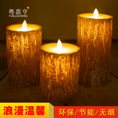 Small pine tree swing electronic candle light LED romantic birthday party layout lead Street light proposal wedding confession