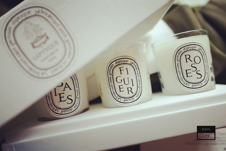 Spot French Diptyque fragrance candle gift box three roses fig berries 70g*3