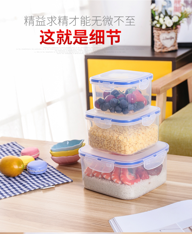 Hộp nhựa hộp kín lò vi sóng hộp cơm trưa kết hợp bộ hộp lưu trữ hộp ăn trưa hình chữ nhật - Hộp cơm điện sưởi ấm hộp cơm cắm điện inox 3 tầng meiyun