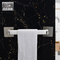 Shuangqing new kitchen towel rag rack toilet corner towel rack no trace suction cup punch-free hand towel