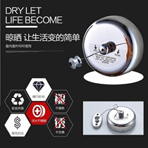 Nail-free clothesline drawable 304 stainless steel wire rope home clothes drying artifact invisible hanging clothesline