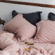 Nordic ins ruffled lace pillowcase for women cute simple Korean style single dormitory cotton washed cotton pillowcase