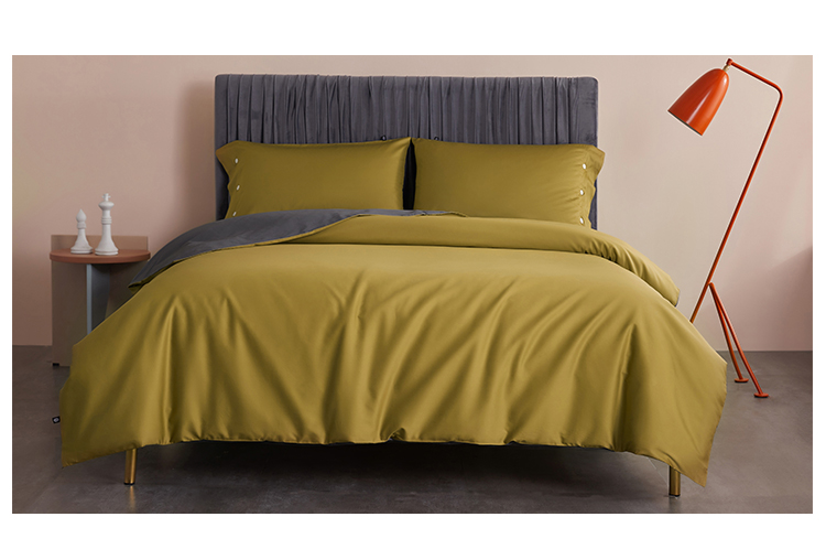 Cotton 60 200 * 100 mật độ làm trắng chăn gừng bao gồm một mảnh màu xám tấm duy nhất vỏ gối đơn - Quilt Covers chăn điện