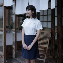 Jasmine Cheongsam Spring Summer Chinese Top Small A Skirt Retro Daily Uniform Set for Youth