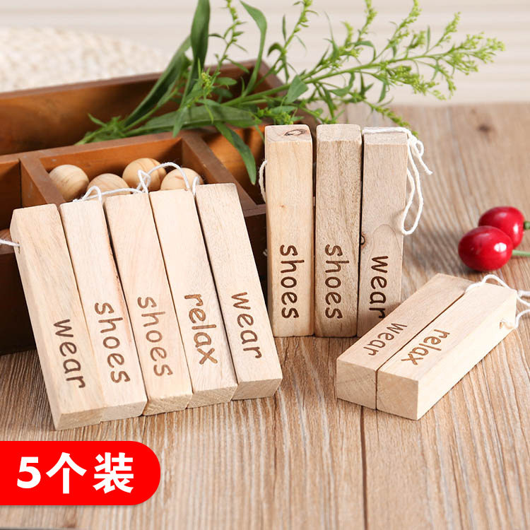 5-pack Japanese camphor wood strips Household wardrobe Anti-cockroach anti-insect repellent Moisture-proof mildew mothballs Camphor wood blocks
