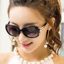 Female earthen sun glasses fashion elegant summer sun protection UV silent mirror 2018 new ladies round face tide glasses