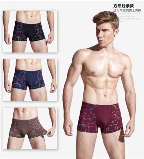 Quần short boxer 4 hộp nam quần cotton 100% cotton 衩 命 大 大 红色 红色 红色 đồ lót nam nữ