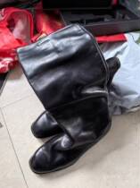 Made in the former Soviet Union in the 1970s and 1980s during the Cold War M69 Ordinance Junguan dress cowhide riding boots 42 feet