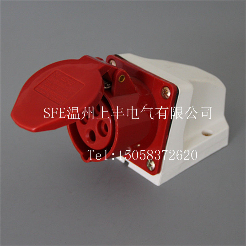 SFE Wenzhou Upper Feng Industrial waterproof Ming-fit socket 32A 4P IP44 SF-124