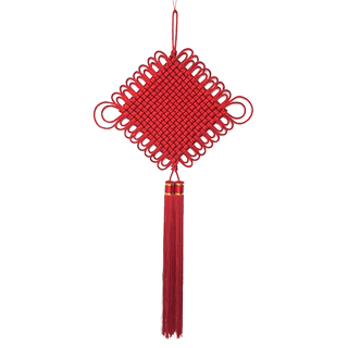 Xiaoyuan hand-woven living room large chinese knot pendant