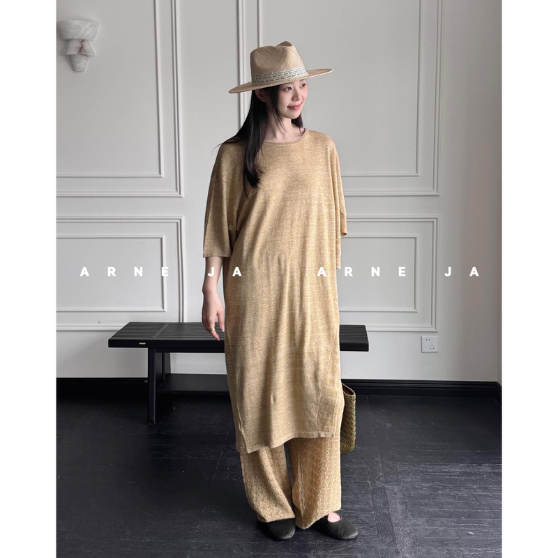 Arne Ja "Symbiotic Aesthetics" Asymmetrical Geometric Hollow Linen Wool Relaxed Suit W19042192