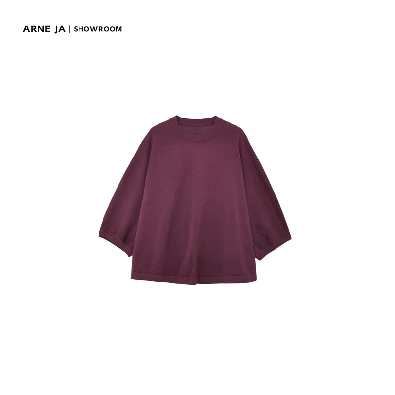 「Arne Ja」 Unconventional Basic Colorful Warp and Weft Soft Woven Paper Yarn Blouse W19502653 「Arne Ja」 Unconventional Basic Colorful Warp and Weft Soft Woven Paper Yarn Blouse W19502653