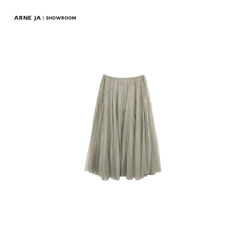 「Arne Ja」The Beauty of Pleats, Voluminous Layered Tulle Waltz Skirt W16772257