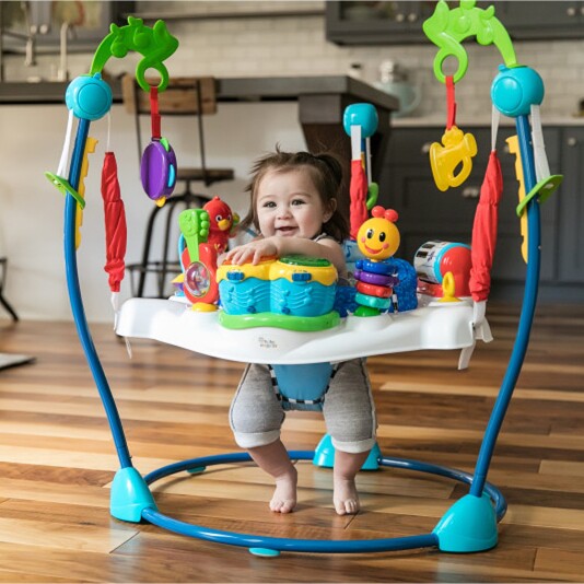 U.S. babyeinstein baby fitness rack bounce chair 3-6 month 1 year old baby music educational toy