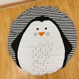 Ковер, нескользящие хлопковые детские качели для ползания, детский круглый игровой коврик, подвесная корзина