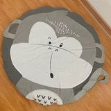 Ковер, нескользящие хлопковые детские качели для ползания, детский круглый игровой коврик, подвесная корзина