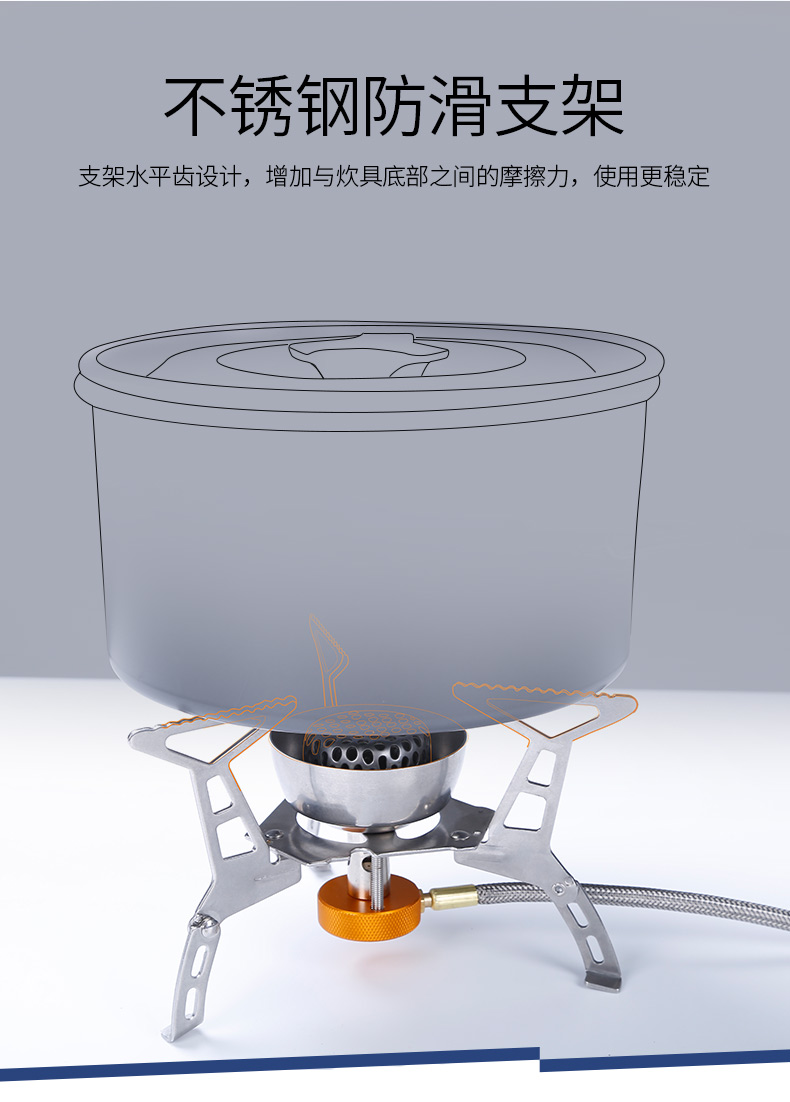 Nam sói bếp ngoài trời bếp gió di động bếp gas hoang dã bếp hoang dã bếp nướng hoang dã cung cấp bộ - Bếp lò / bộ đồ ăn / đồ nướng dã ngoại giá bếp ga mini