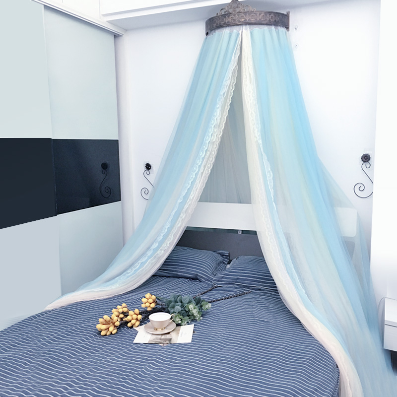 ins bed mantle decoration yarn southeast asia princess headboard slow nordic wind sample house walled tent multilayer with bed curtain crown