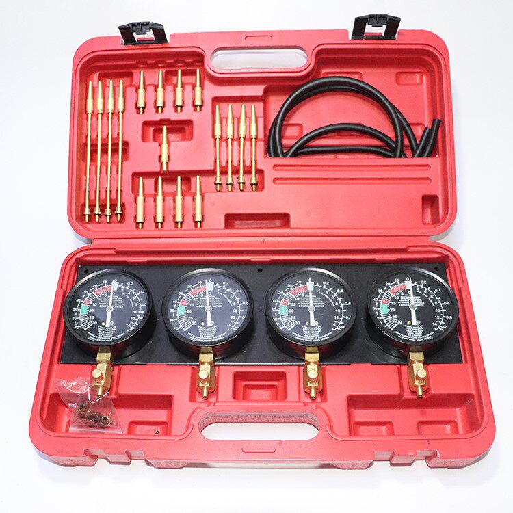 Four - cylinder - simultaneous balance meter of locomotive engine four - cylinder vacuum suction meter