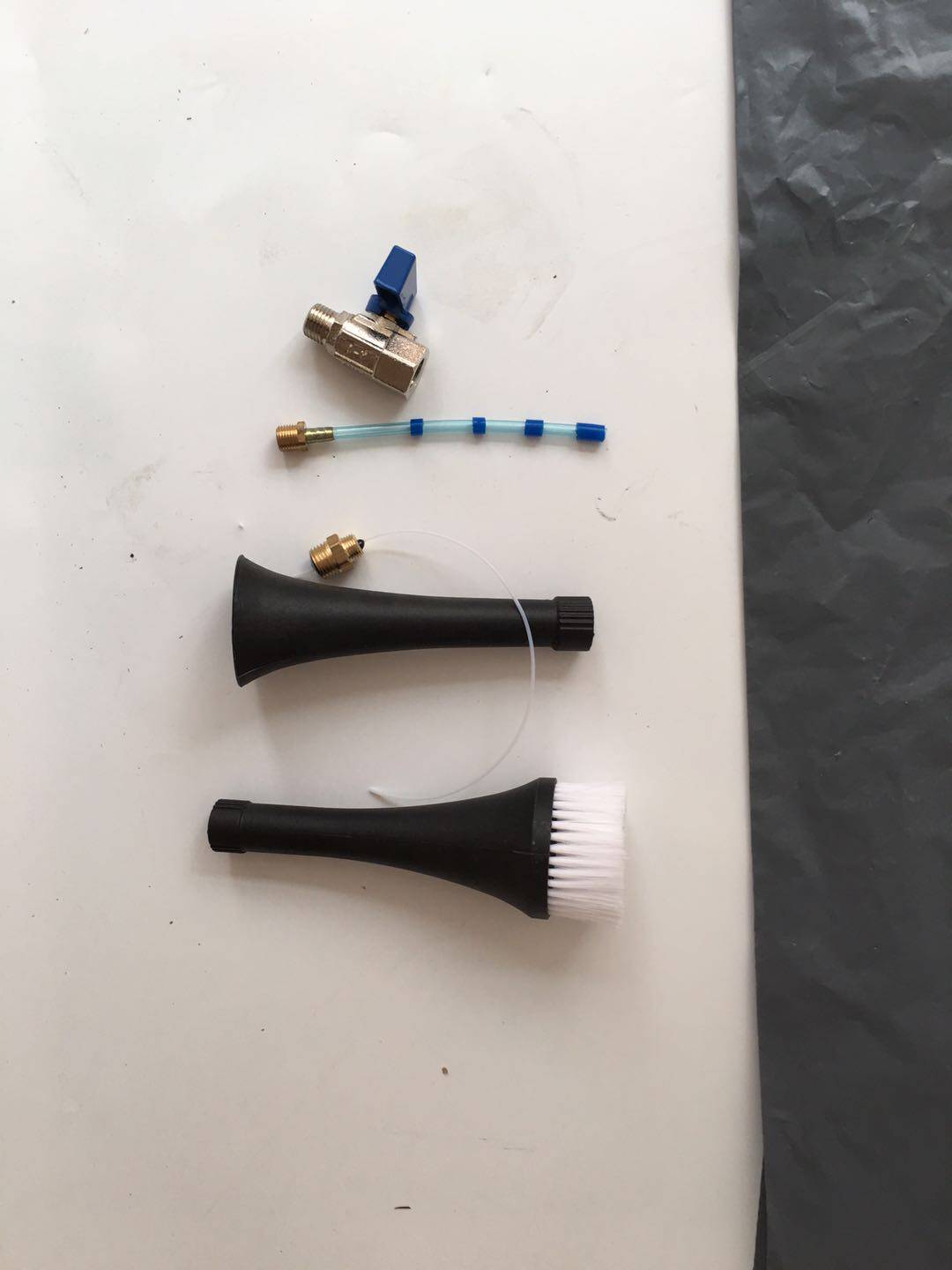 Tornado Accessories Foam Interior Wash Gun Hair Brush Bell Mouth Suction Small Thin Tube Rotary Wind Pipe Valve Switch