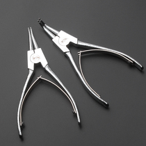Ningqiao retaining ring pliers circlip pliers inner and outer clamps shaft bend shaft straight hole bend hole straight 6 inches