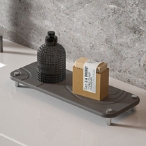 Carved bathroom shelf diatom mud coaster wash countertop quick-drying absorbent pad toothbrush cup soap storage mat