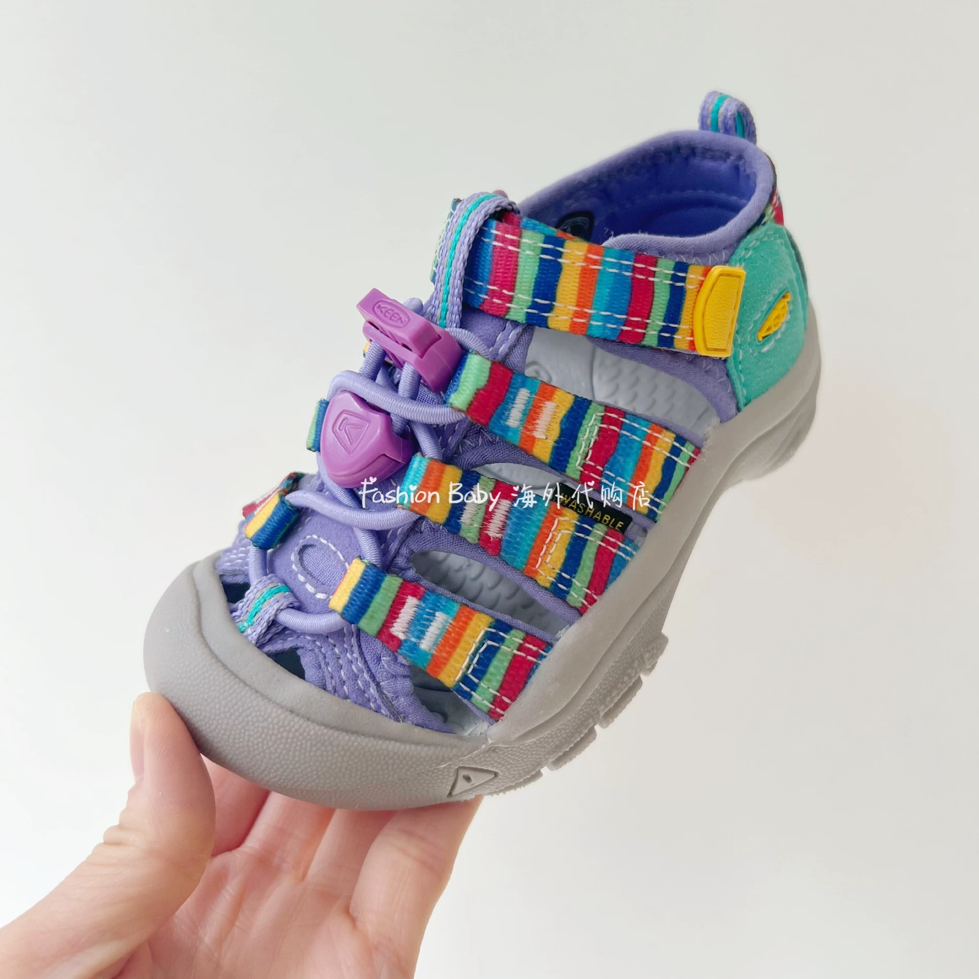 Детские японские импортируемые быстросохнущие нескользящие сандалии KEEN, семейный стиль