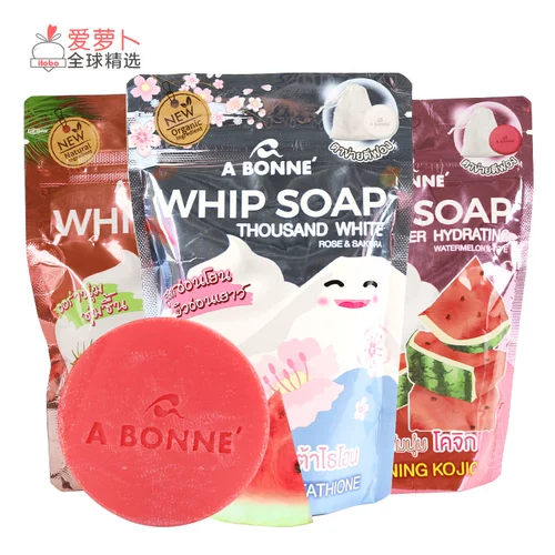Таиланд, мыло Bonne Whip Soap Bangni берет пузырьковую сеть ароматерапии эфирного масла мыла 100G