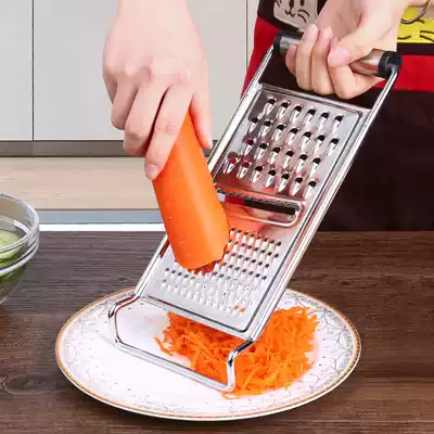 Stainless steel grater Multi-function vegetable cutter, shredded potatoes, shredded radish, cucumber slicer, manual thickening for home use