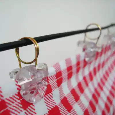 Export Japanese shower curtain fixing clip shower curtain ring clip simple curtain adhesive hook clip with loop