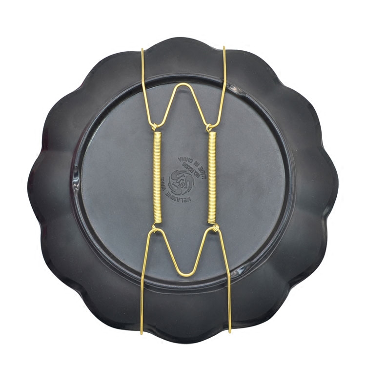 Decorative hanging plate hook seamless W-shaped invisible hook iron hanging plate wall hanging plate wall hook spring hook 10 inches