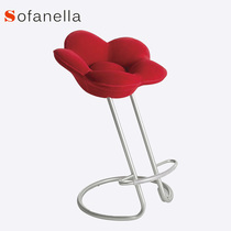 edra bar stool Soshun home tall Italian designer high-definition office front desk single leisure chair