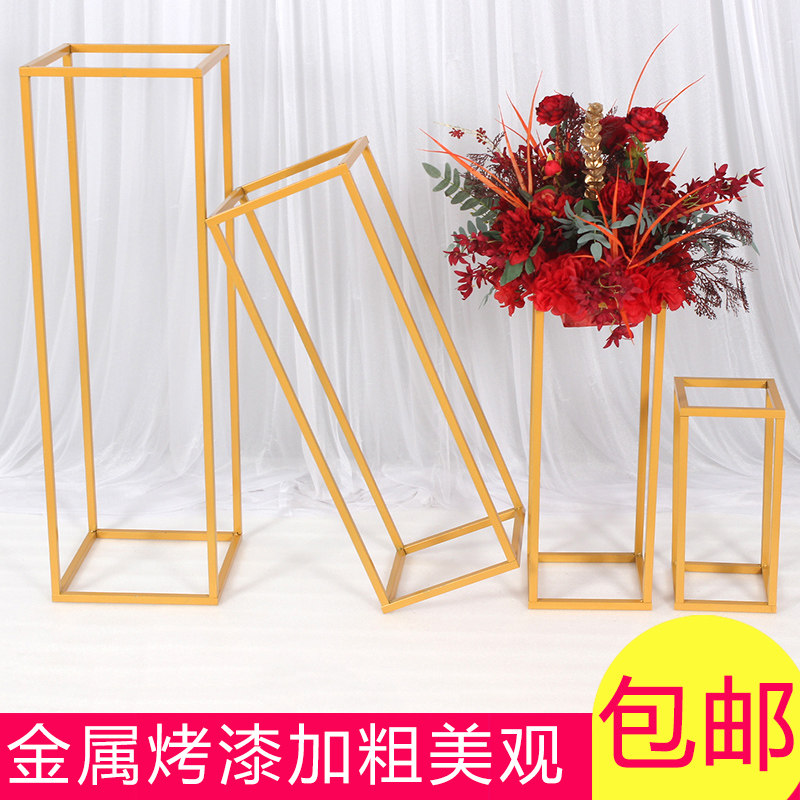 Wedding Iron Art Geometry Stereo Box Fittings Wedding Plant Road Capsule Iron Prods