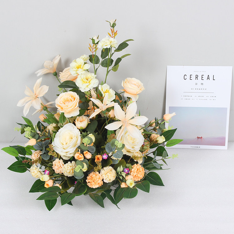 Wedding simulation flower flower flower Happy Road Citation T Taiwan Road Citation Flower Home Architecture Shopping Mall Decoration