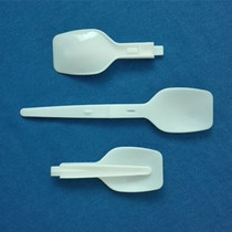 Old yogurt plastic folding spoon Chinese disposable individually packaged small bag tasting spoon ice cream flat shovel spoon
