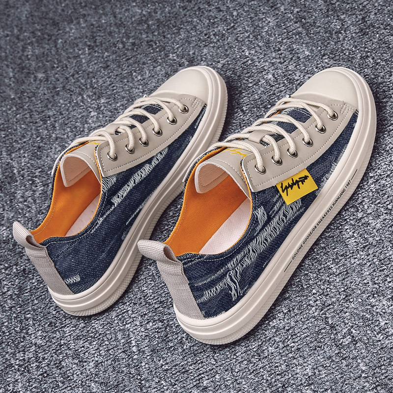 Hong Kong Chaos 2022 new sails The men's Korean version 100 Lapped Personality Breathable Casual Shoes Spirit Little Guys Board Shoes