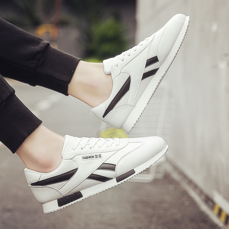 Hong Kong Tianjin 2023 new small white shoes men and Korean Edition of stylish casual shoes sports running shoes handsome paste shoes