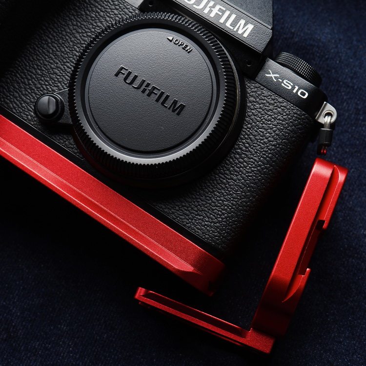 FUJIFILM XS-10 L型ブラケット、純正バッテリー2個付き 垂直クイックリリースプレートブラケット,L型ブラケット,Fujifilm用