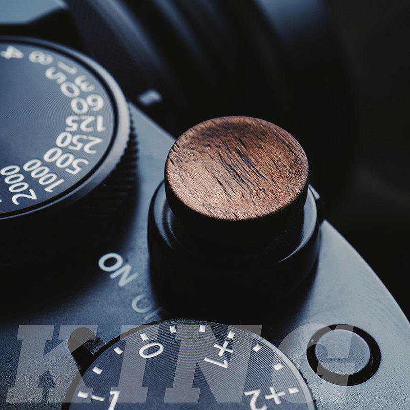 (King original)Universal screw retro wooden shutter button Fuji Leica Shen Guibao Walnut
