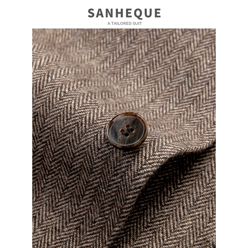 Мужской шерстяной классический костюм, ретро пиджак классического кроя, платье, в корейском стиле, делается под заказ