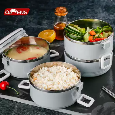 304 stainless steel lunch box multi-layer student portable hot rice bucket portable office worker female lunch box set